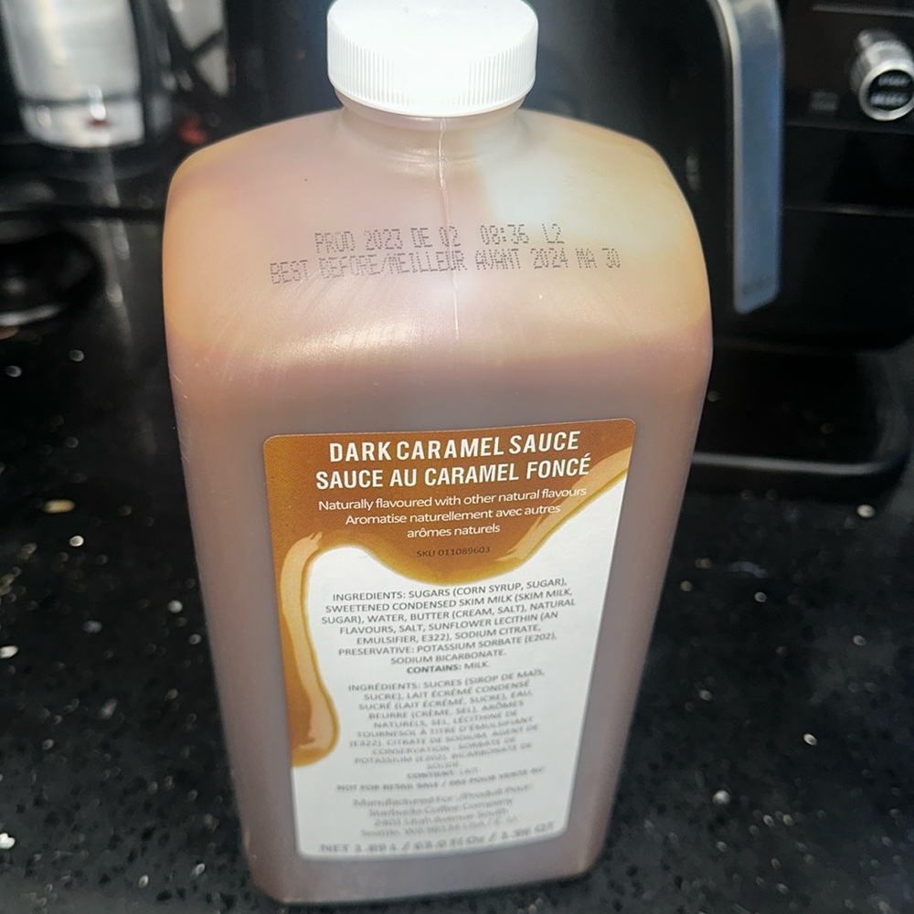 Starbucks dark caramel sauce